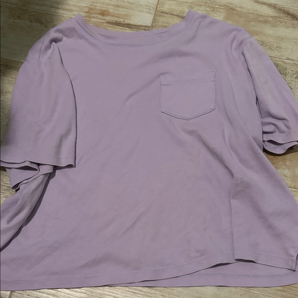A New Day Lavender Crop Top